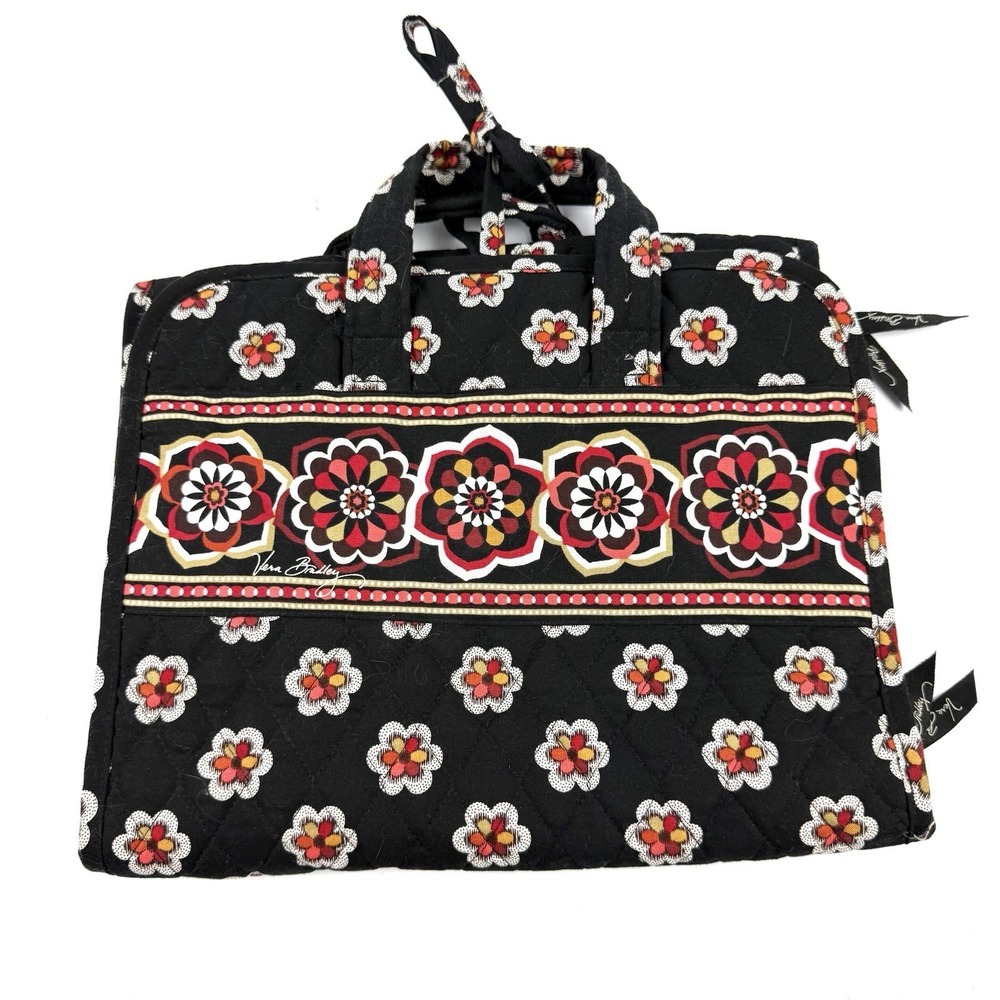 Vera‎ Bradley Piroulette Hanging Organizer Cosmetic Case Quilted Toiletry Bag